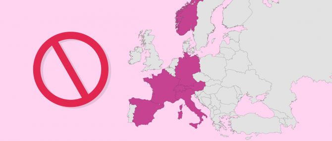 Ejemplos de países europeos donde no se permite la gestación por sustitución