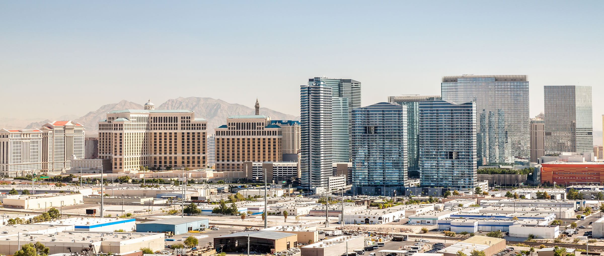 Vue panoramique de Las Vegas, Nevada